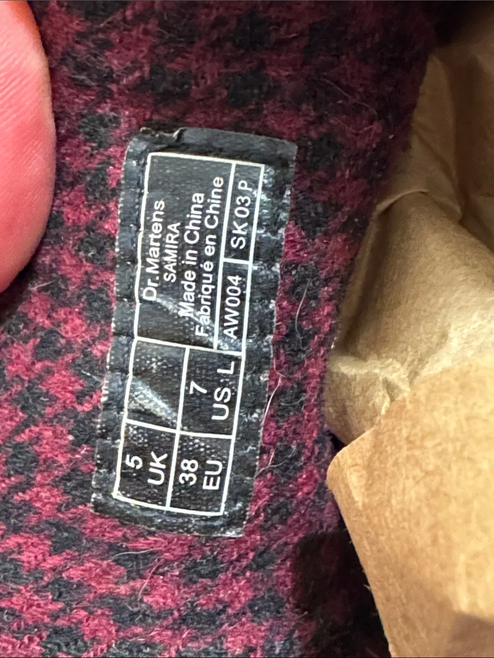 Dr. Martens Samira Lace-Up Shoes Women's Size 7 Brown Leather AW004 Vintage